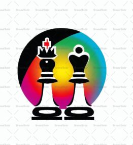 Abstrakte Schach König und Königin